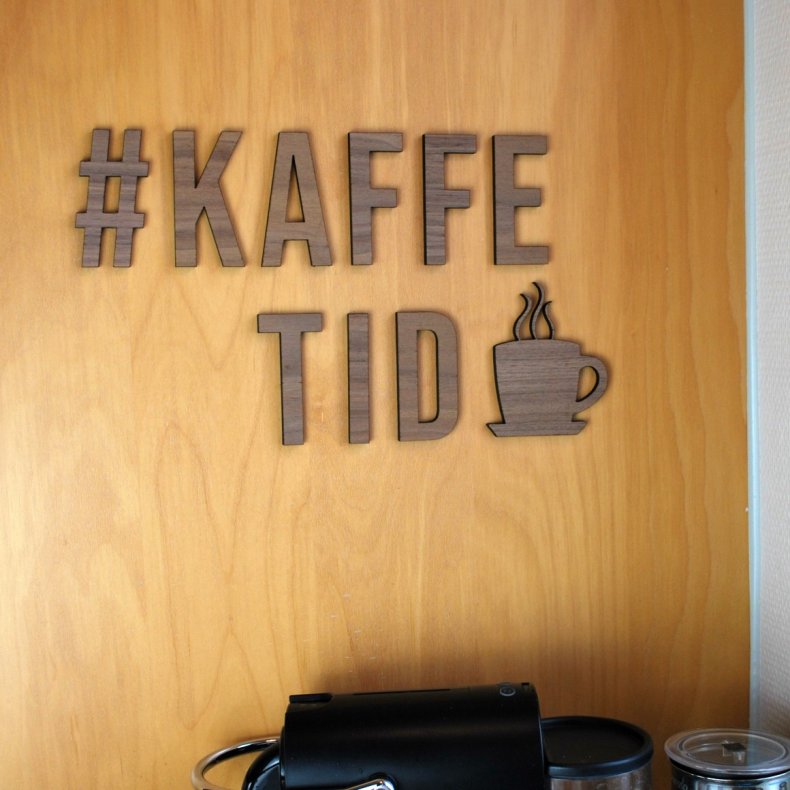 Kaffe Tid - Bogstaver &amp; Kop 